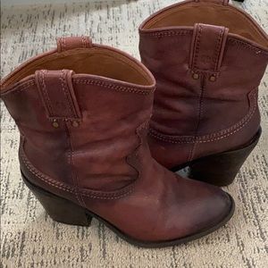 Distressed lucky brand boots